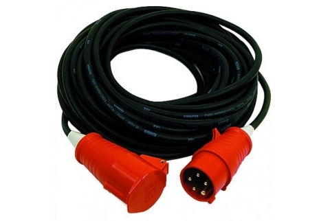 Силовой кабель 380V, CEE 32A/5P,  IP67