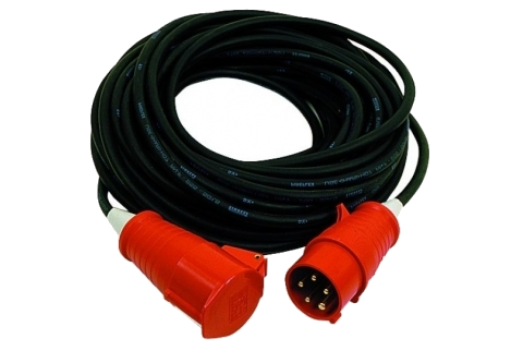Силовой кабель 380V, CEE 32A/5P,  IP67