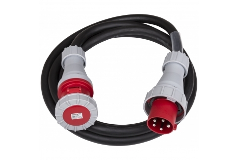 Силовой кабель 380V, CEE 63A/5P, IP67